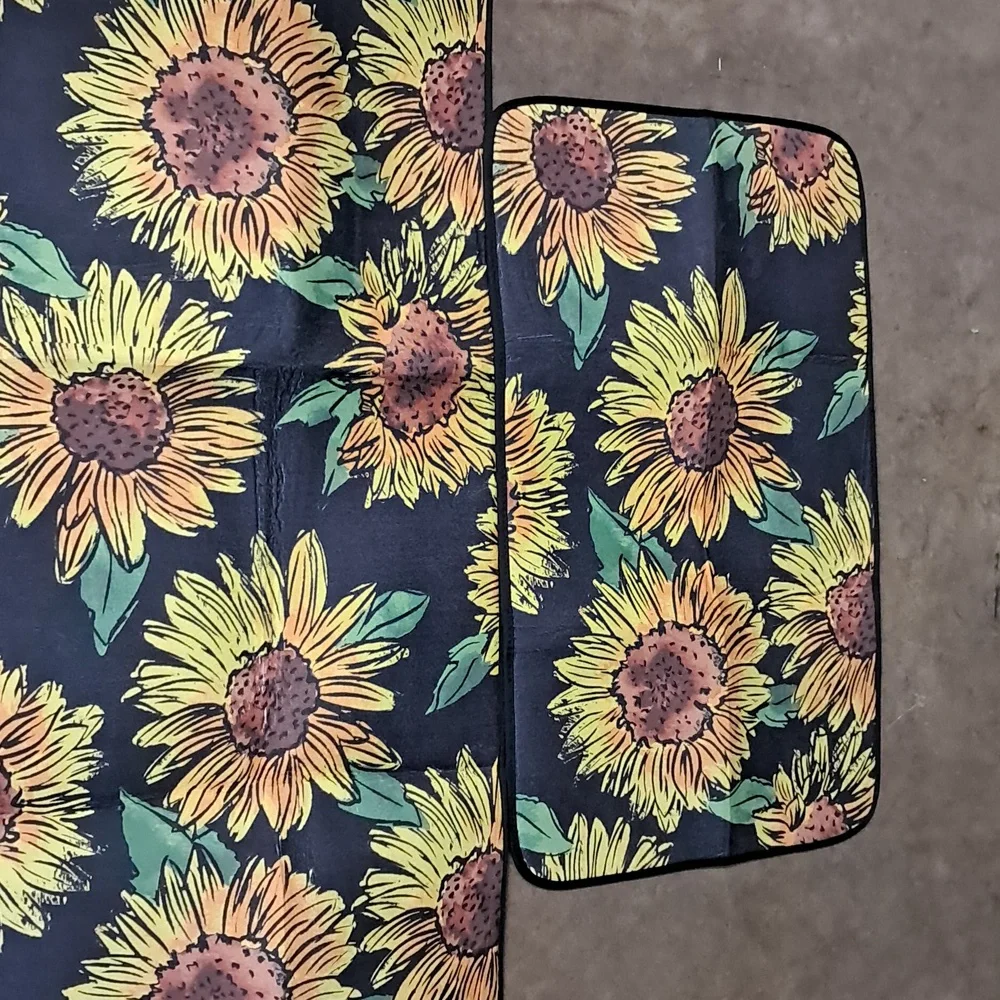 NWT 2 Pc. Sunflower Rugs
